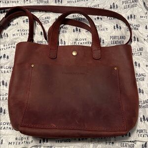 Portland Leather Merlot Mini Crossbody